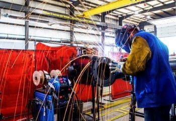 Interior view of Fagan's custom fabrication facility